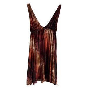 Donutz Inc Tie-Dye Sleeveless Dress Retro Y2K Fairy Grunge Empire Small Vintage